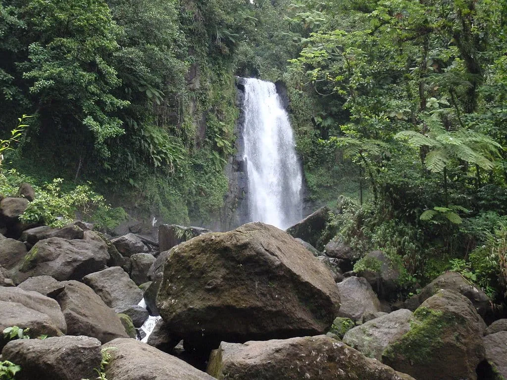 1024px Trafalgar Falls at Morne Trois Pitons National Park