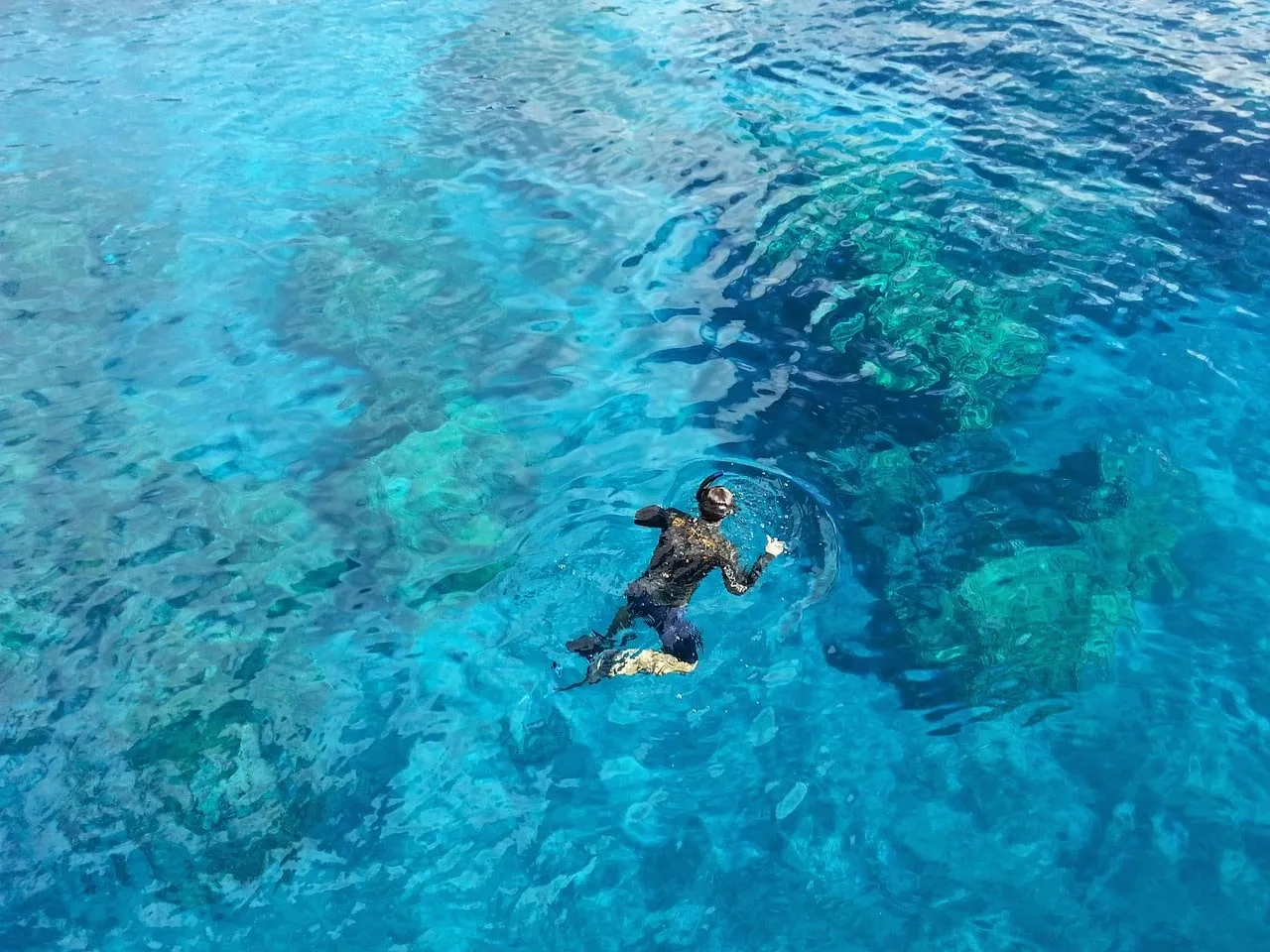 Enjoying Snorkeling
