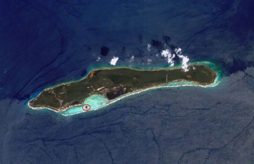 Owen Island Little Cayman marked