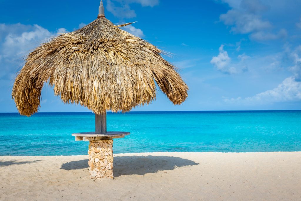 arashi beach palapa aruba