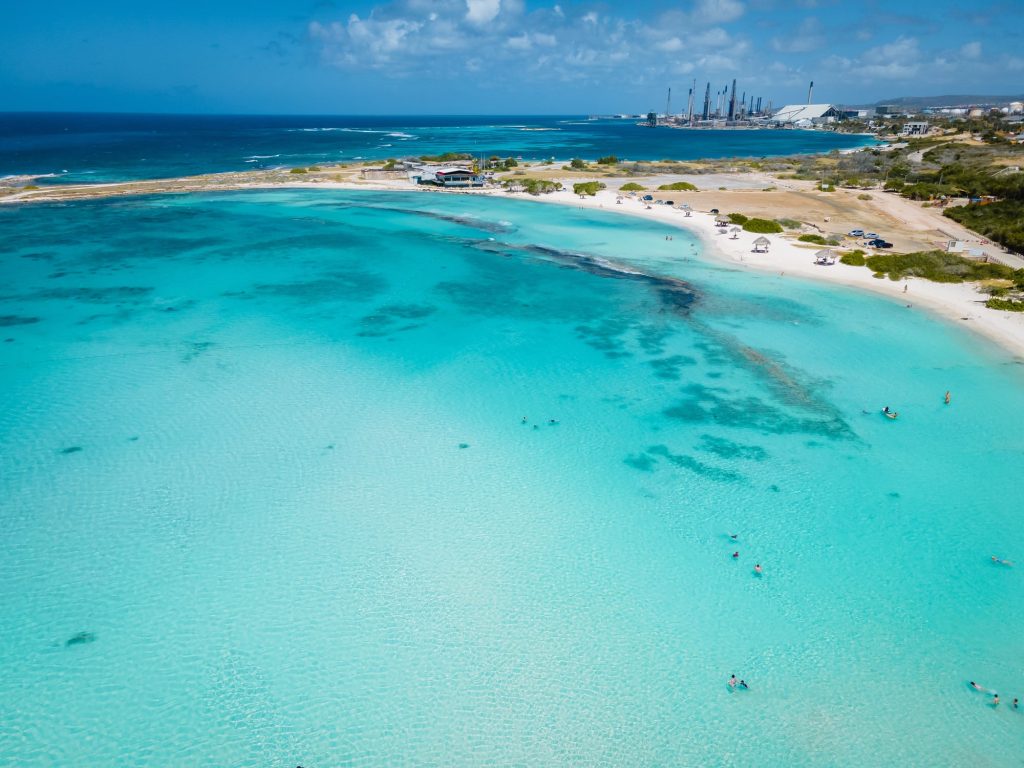 baby beach aruba aerial