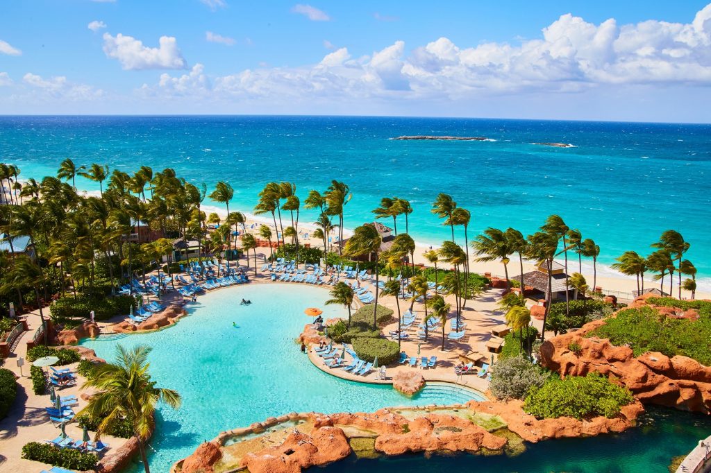 Beautiful beach at Atlantis Resort Bahamas